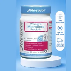 [ Nhập khẩu] Men Vi Sinh Phụ Khoa Cho Nữ Life Space Women's Microflora Probiotic (60 viên)