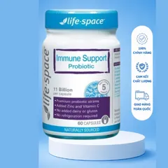 [Nhập khẩu] Viên Uống Life Space Bổ Sung Men Vi Sinh Tăng Đề Kháng Adult Immune Support Probiotic (60 Viên)