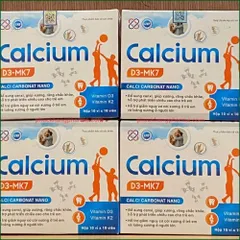 1 HỘP CALCIUM D3-MK7 – VIÊN UỐNG BỔ SUNG CANXI GIÚP XƯƠNG RĂNG CHẮC KHỎE, HỖ TRỢ PHÁT TRIỂN CHIỀU CAO CHO TRẺ EM – HỘP 100 VIÊN. THỰC PHẨM BẢO VỆ SỨC KHỎE CHÍNH HÃNG VINAPHAR.