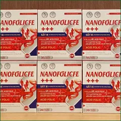 1 HỘP NANOFOLICFE +++ – NƯỚC UỐNG BỔ SUNG SẮT, ACID FOLIC, HỖ TRỢ QUÁ TRÌNH TẠO MÁU, GIẢM NGUY CƠ THIẾU MÁU DO THIẾU SẮT – HỘP 20 ỐNG x 10ML.