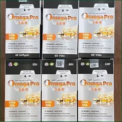 1 HỘP OMEGA PRO 3-6-9 – VIÊN UỐNG DẦU CÁ HỖ TRỢ GIẢM CHOLESTEROL MÁU, GIẢM NGUY CƠ XƠ VỮA ĐỘNG MẠCH, CẢI THIỆN THỊ LỰC – HỘP 60 VIÊN.