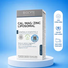 [Nhập khẩu] Biocyte Cal Mag Zinc Liposomal Viên uống bổ sung Canxi – Magie 