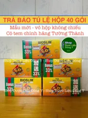 [1 HỘP] Trà Giảm Cân Bảo Tú Lệ Bioslim - Hộp 40 Túi Lọc Hỗ Trợ Sức Khỏe Chính Hãng Từ Thụy Sỹ, Kiểm Tra Tem Mã