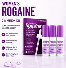 Women’s Rogaine 2% Minoxidil Hair Regrowth Treatment - Hỗ trợ mọc tóc, làm dày tóc cho nữ giới rụng tóc, hàng mỹ chính hãng