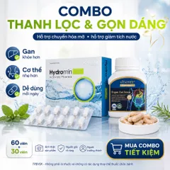 Combo Viên Uống Hydromin Off 30 Viên Vitatree Organ Fat Detox 60 Viên Hỗ Trợ Giảm Tích Nước Gọn Dáng