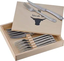 Bộ dao thìa dĩa 12 món WMF Steakbesteck 12-teilig in Holzkiste
