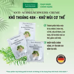 Kem Khử Mùi 3ml Sanct Berhanrd - Ngăn Mùi Cơ Thể, Khô Thoáng Lên Đến 72 Giờ - Gói Tiết Kiệm 10 Tặng 2