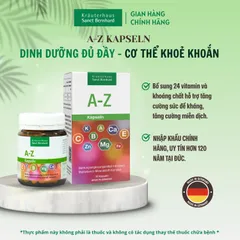 Viên uống A-Z Kapseln 60 viên - Bổ sung 24 vitamin và khoáng chất thiết yếu cho sức khỏe - Sanct Bernhard Đức