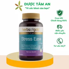 [Nhập khẩu] Viên Uống Herbs Of Gold Stress Ease Giúp Giảm Căng Thẳng (Hộp 60 Viên)
