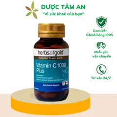 [Nhập khẩu] Viên uống Herbs Of Gold Vitamin C 1000 Plus Bổ Sung Vitamin C (Lọ 60 Viên)