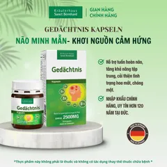 Viên Uống Bổ Não GEDACHTNIS 30 Viên - Tăng Cường Tuần Hoàn Máu Não, Hỗ Trợ Trí Nhớ và Tập Trung - Sanct Bernhard Đức