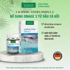 Viên uống Omega-3 Lachsoil từ dầu cá hồi - 60 viên nang bổ sung sức khỏe tim, mắt, não - Thương hiệu Sanct Bernhard Đức