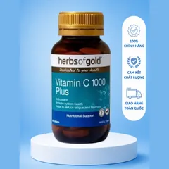 [ Nhập khẩu] Herbs Of Gold Vitamin C 1000 Plus Bổ Sung Vitamin C (Lọ 60 Viên)