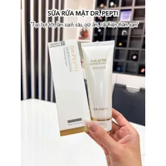 Sữa Rửa Mặt Tạo Bọt Dr.Pepti Galacto Cleansing Foam 110ml làm sạch sâu giữ ẩm cải thiện thâm sạm