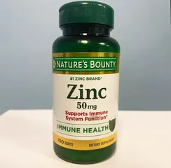  uống bổ sung kẽm Nature’s Bounty Zinc 50mg 100v