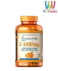 Tăng cường sức đề kháng với Puritan’s Pride Vitamin C 1000mg 250 viên Date Xa NK