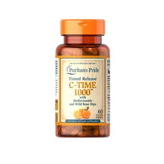 Tăng cường sức đề kháng với Puritan’s Pride C-Time 1000 60 viên Date xa NK