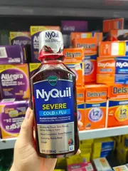 Siro Vicks NyQuil Cold & Flu Severe 354ml (Berry Flavor) usa