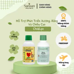 TPBVSK ChildLife Canxi Nước Cho Bé Liquid Calcium & Bone Health D3 K2 Magie Hỗ Trợ Xương Răng Chiều Cao 473ml