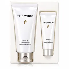 Set sữa rửa mặt dưỡng trắng, sạch bụi bẩn dầu nhờn The Whoo Gong Jin Hyang Brightening Cleansing Foam