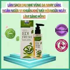 [Che Tên] Dung Dịch Vệ Sinh Phụ Nữ EDI Fresh Giúp Ngăn Mùi, Mềm Mịn, Giảm Ngứa, Sáng Hồng chai 10ml