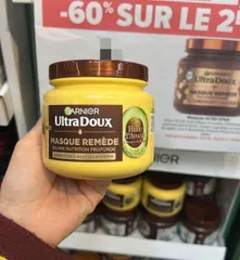 Kem Ủ Tóc Garnier Ultra Doux 340ml - Chiết Xuất Dầu Bơ và Bơ Hạt Mỡ, Giúp Tóc Mềm Mượt, Phục Hồi Tóc Hư Tổn, Chăm Sóc Tóc Khô