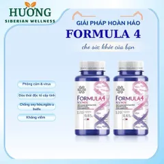 COMBO 2 HỘP Siberian novomin FORMULA 4 , bảo vệ tế bào cơ thể - Hộp 120 viên