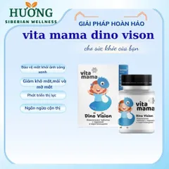 Vitamama. Dino Vision giúp bạn có đôi mắt khoẻ mạnh