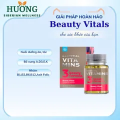 [Hỗ trợ làm đẹp]  Essential Vitamins 3 - Vitamin Beauty Vitals Siberian– 30 viên – Date T2/2023