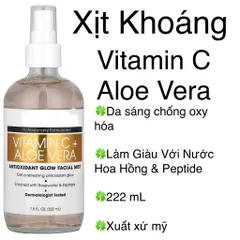 [ MỸ] Vitamin C + Ferulic Acid  Antioxidant Glow Facial Mist, 8 fl oz (237 ml) DẠNG XỊT