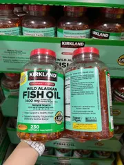  Kirkland Wild Alaskan Fish Oil 1400mg hộp 230v