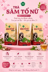 Trà Sâm Tố Nữ Kỷ Tử 7 Vị - Thương hiệu Mộc Tâm - Khối lượng 20 túi x 5g