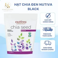 [ HỎA TỐC] Hạt Chia Đen Nutiva Black Của Mỹ - Hỗ Trợ Sức Khỏe Tim Mạch