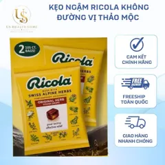 [ HỎA TỐC] Kẹo ngậm h o Ricola Lemon Mint 105V của Mỹ