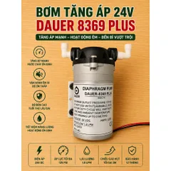 Bơm Tăng Áp 24v Dauer 8369 Plus - Hàng tháo máy Karofi chưa qua sử dụng tặng kèm cút nối.
