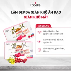 (Che Tên) Tháng 6/2026 Viên uống Omega7 FOBE Làm Đẹp Da, Giảm Khô Âm Đạo, Cung Cấp Độ Ẩm N2