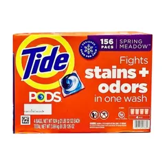 Viên giặt quần áo Tide Pods dành cho máy giặt Thùng 4 bịch x39 viên 156v