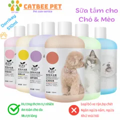 Sữa tắm chó mèo Dorrikey 510ml-Dầu gội chó mèo làm sạch sâu, ít bọt khử mùi, giảm ngứa lông mềm mượt