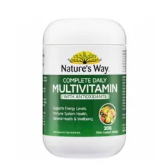 Viên uống Vitamin Tổng Hợp Nature's Way Complete Daily Multivitamin 200 viên - Tăng Cường Đề Kháng & Ngăn ngừa Oxy Hóa - S/P Chuẩn Úc