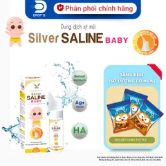 (Chính hãng) Dung dịch xịt mũi 0.9%  [TPBVSK Silver Saline Baby] - [NACINE Isotonic Saline Spray ] 70m