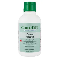 Bone Health Childlife cao cấp Hỗ trợ cho bé có hệ xương chắc khỏe với hàm lượng canxi nhiều hơn- chai 473 ml