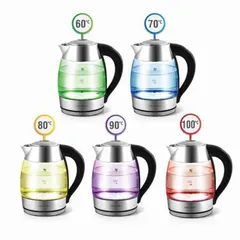 Ấm Điện Thủy Tinh Siêu Tốc Có Điều Chỉnh Nhiệt Độ Lock&Lock EJK341 (1.8L)
