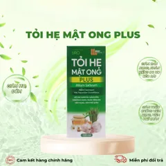 Siro Tỏi hẹ mật ong plus - Giảm ho, đờm, đau rát họng, khản tiếng do ho kéo dài (Chai 100ml)