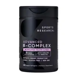 Viên uống Bổ Sung Vitamin B Sports Research Advanced B-Complex 180 viên - S/P Chuẩn Mỹ