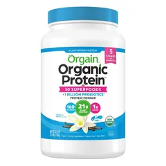 Bột Protein orgain organic protein Superfoods 1.22kg hương Vani của Mỹ