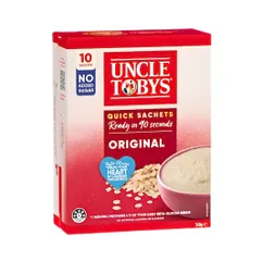 Yến mạch Úc Uncle Tobys Rolled Oats hộp 10 túi