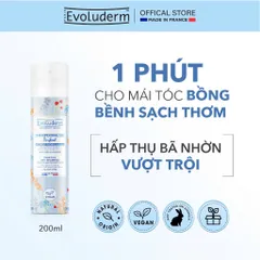 Dầu Gội Khô Evoluderm Giúp Làm Sạch, Giữ Tóc Bồng Bềnh 200ml