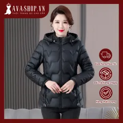 (THANH LÝ LẺ SIZE) Áo Khoác Phao Cotton Ngắn Có Mũ Trùm Đầu Dành Cho Nữ AK38