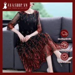 Đầm Thêu Sang Trọng Phong Cách Phương Tây Dự Tiệc VH92