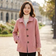 (THANH LÝ HÀNG LẺ SIZE) Áo Khoác Dạ Cashmer Hai Mặt Cổ Búp Bê Trẻ Trung AD55